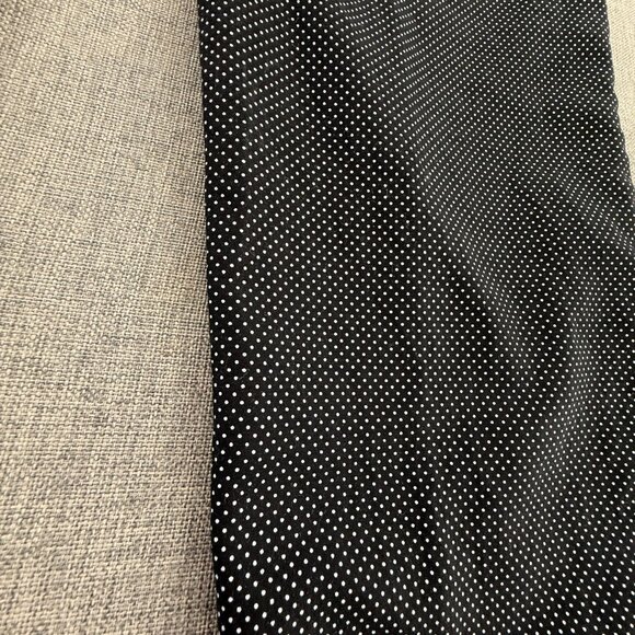 Old Navy Harper Ankle Pants Black & White Polka Dots Mid Rise 8 Regular Cotton B - Picture 14 of 15